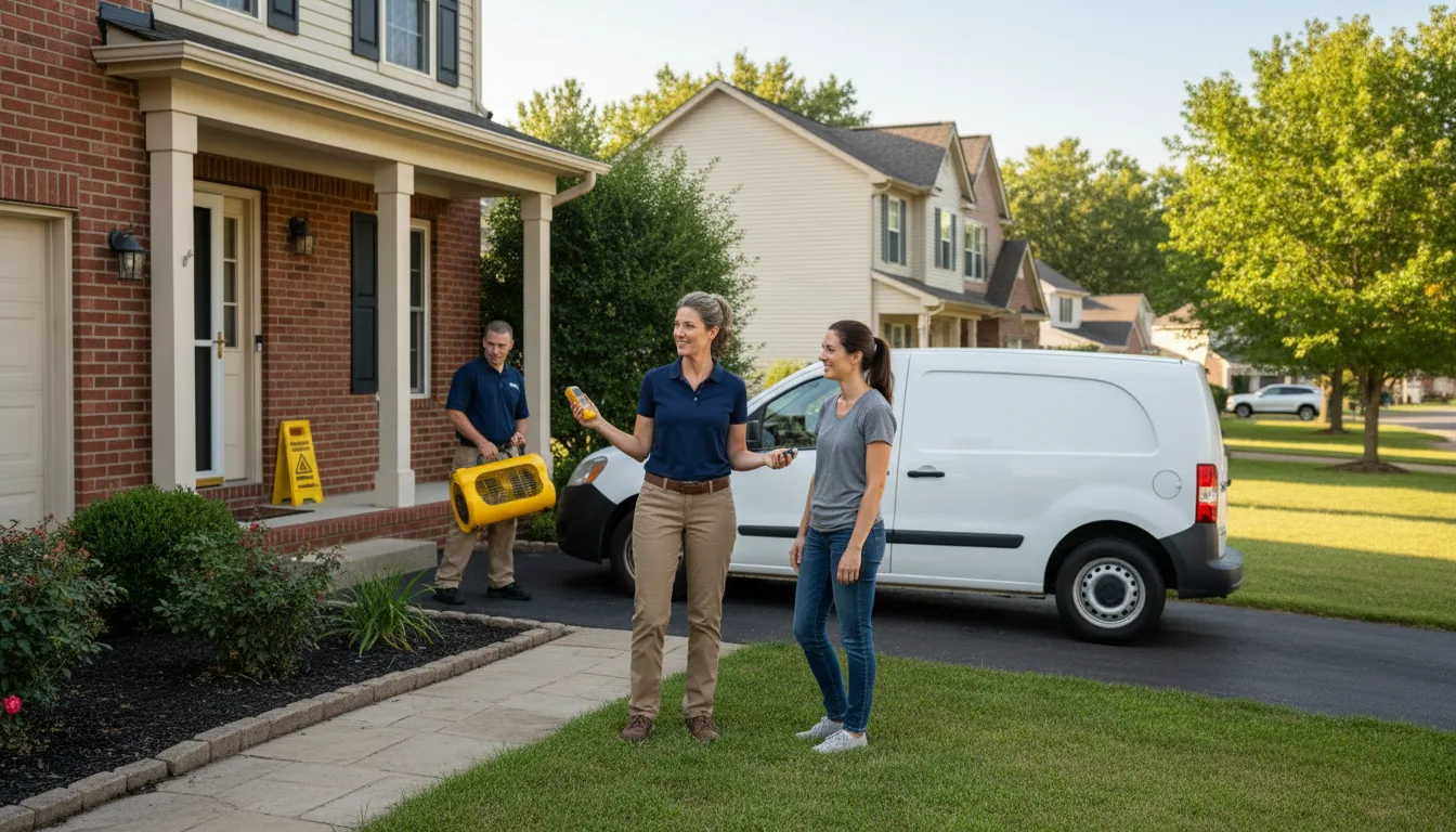 Water restoration image for Water Damage & Restoration Services in Marathon, TX